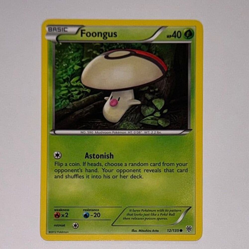 POKEMON CARD: Foongus #12/135 (Pokemon Plasma Storm)